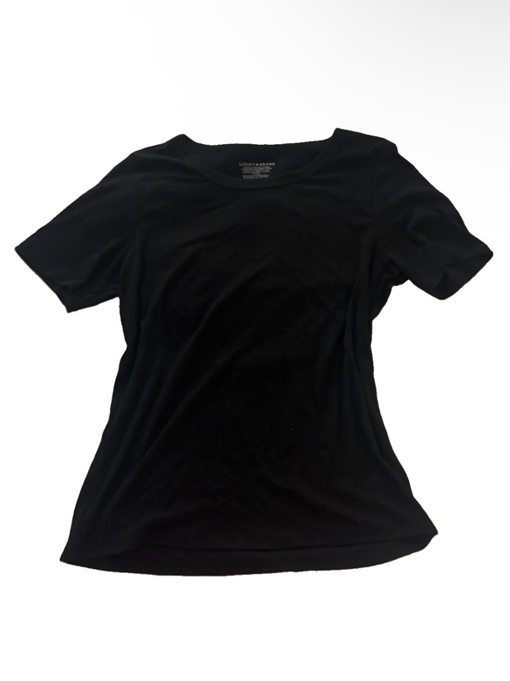 Lucky Brand Black Short-Sleeve Women's Tee